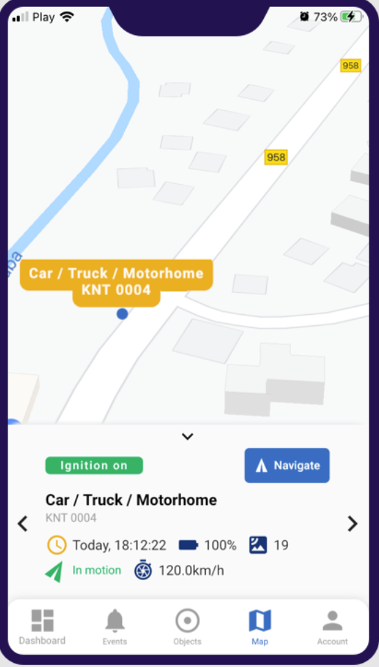 screenshot of Floomli GPS